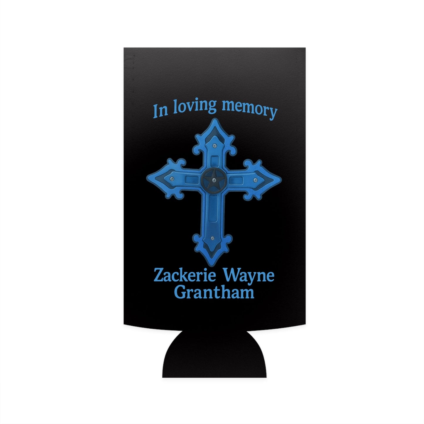 Unique Slim Can Cooler for Memorials & Events, Perfect for Parties, Gifts, Special Occasions, Fun Summer Gatherings Printify