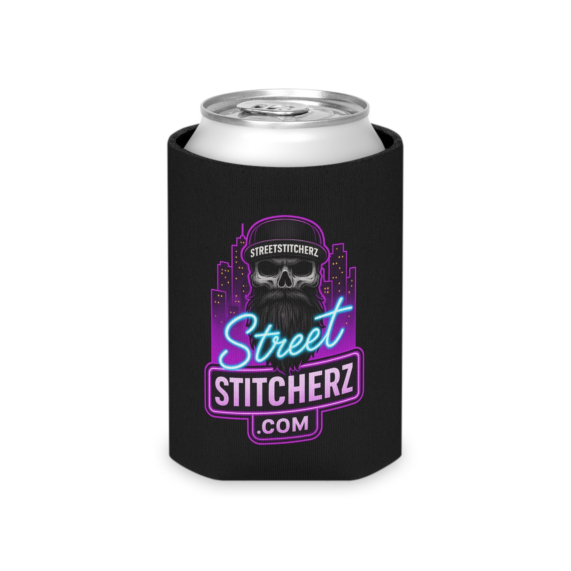 Personalized Can Cooler, Custom Beverage Insulator, Memorial Drink Holder, Fun Wedding Favor, Party Accessory Printify