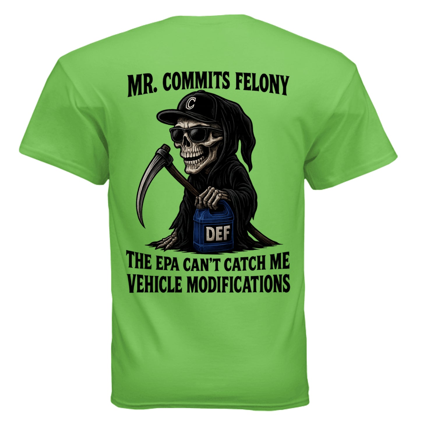 ELECTRIC GREEN - BACK